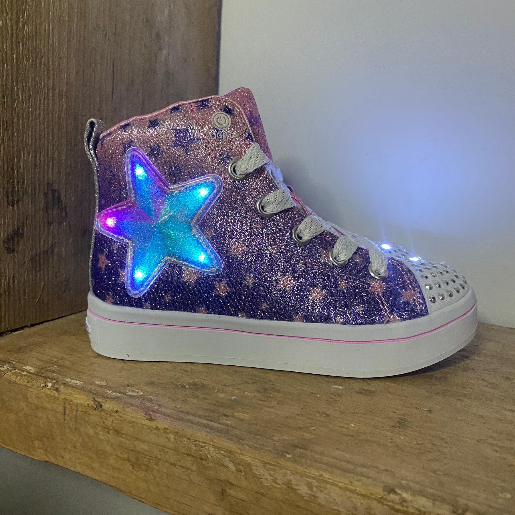Skechers Twinkle Toes Light-Up Trainers Minis Shoe Shop