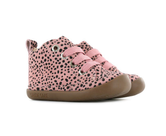 Shoesme Baby Flex Pink Black Dots